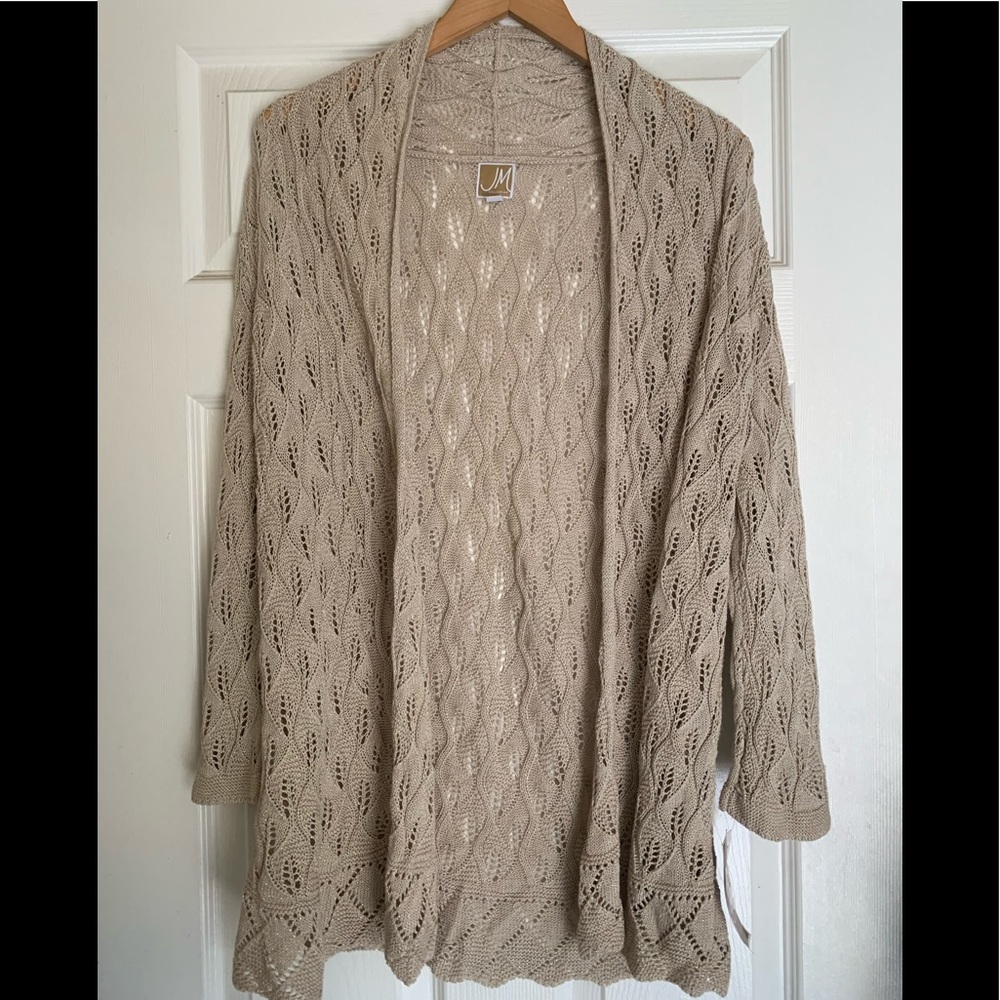 JM Collection Stone w/gold cardigan